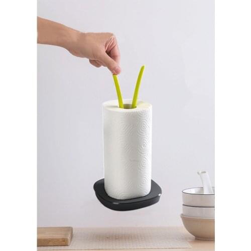 1PC Vertical Paper Roll Holder Portable Nordic Punch-free Kitchen Desktop Household Paper Napkin Shelf Paper Towel Rack QA 198