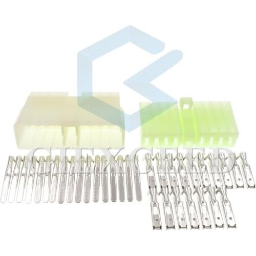 2 Sets 17 Pin Auto Electrical Wire Cable Connector Female Male Sockets