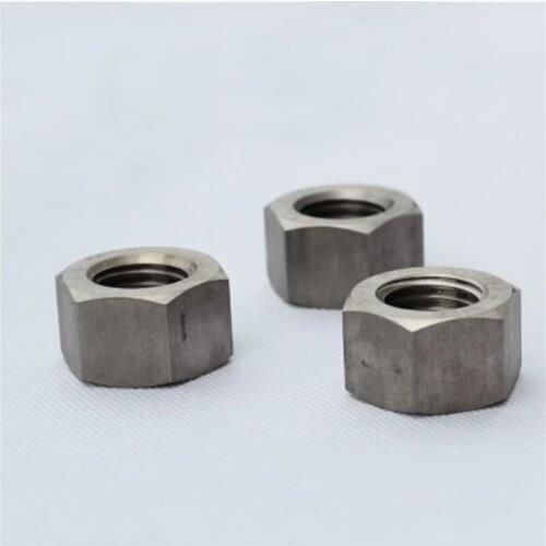 2Pcs M6 M8 M10 M12 M14 M16 M18 Pure Titanium Nuts TA2 Allen Hexagon Nut Screw cap bolt
