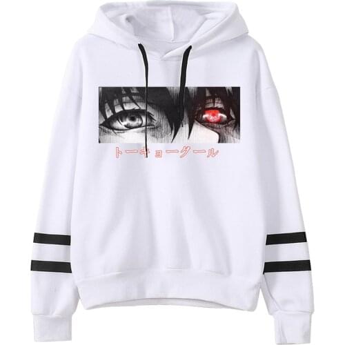 Anime Tokyo Ghoul Eye Hoodies Mens Casual Fashion Sweatshirts Japan Anime Hoodie Hip Hop Streetwear Male