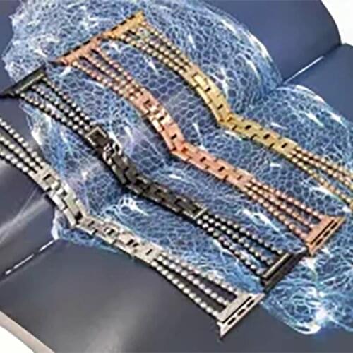 For Apple Watch Band Series 6 5 4 3 2 1 Women Lady Diamond Band Strap for iWatch 44MM 40MM 42MM 38MM Stainless Steel Bracelet Be