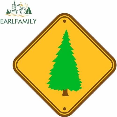 EARLFAMILY 13cm x 12.8cm for In Front of The Tree Car Stickers Anime Surfboard Decal Windshield Motorcycle Bumper Decoration