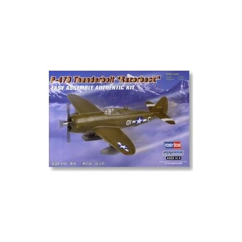 Hobby Boss 1/72 scale aircraft models 80283 P-47D thunderbolt fighter & razor machine back & rdquo