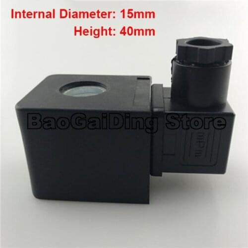 Hydraulic Solenoid Pulse Valve Coil Inner Diameter 15mm Height 40mm DC24V 10W Solenoid Valve Coil