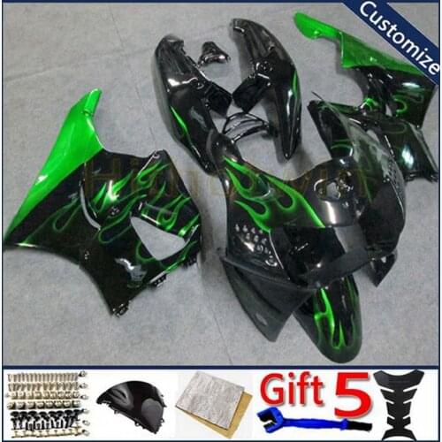 Body Kit motor panels For CBR919RR 1998 1999 CBR 919 RR 98 99 ABS plastic motor Fairing kit green flames