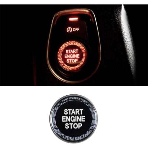 Car Engine Start/Stop Switch Cover Replace Cap for BMW 1 2 3 4 5 6 7 Series F20 F21 F22 F23 F30 F35 F45 F46 F52 ABS Accessories