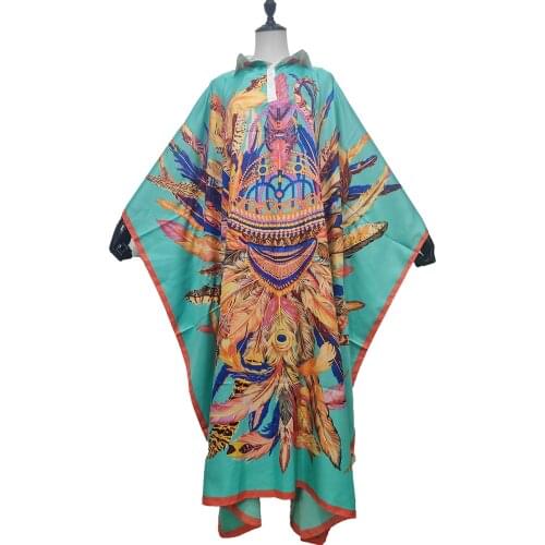 2021 Summer Kuwait High Collar Silk Robe Musulmane Abaya Maxi Dresses Traditional African Muslim Kaftan Long Dresses