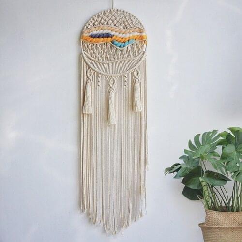 Bohemian style dream catcher tapestry living room bedroom decoration macrame wall hanging
