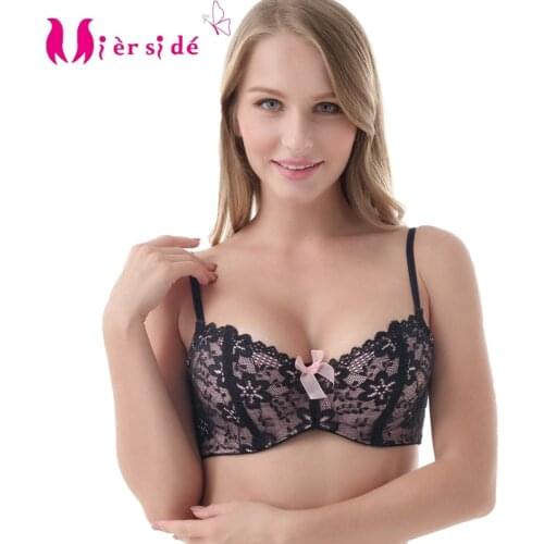 Mierside 7613 Lace Bow Sexy Bra Set Women Underwear Bralette Sexy Lingerie 30-40 A\B\C\D\DD\DDD\E\F Bras For Sexy Women