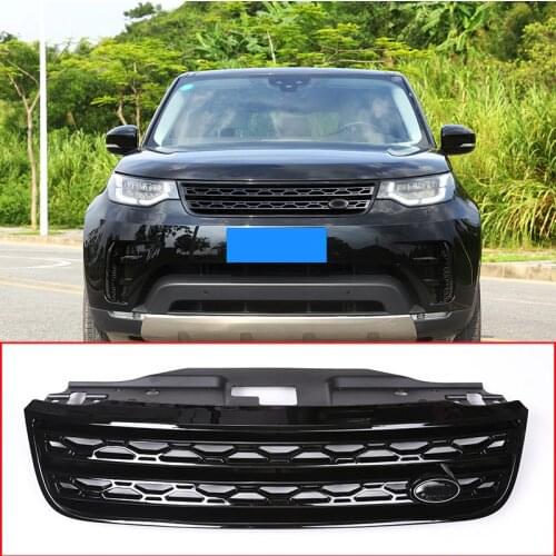 For Land rover Discovery 5 2017-2020 L462 LR5 ABS Gloss Black Main Body Kit Car Front Grille Trim Replacement Exterior Parts