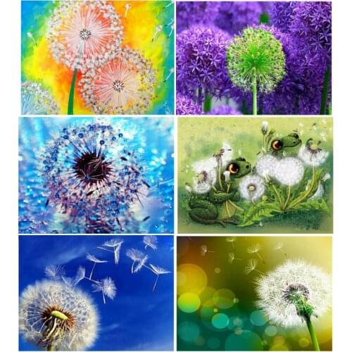 Variety of dandelion pictures diamond embroidery Diy 5d full diamond painting diamond painting cross stitch beautiful decoration