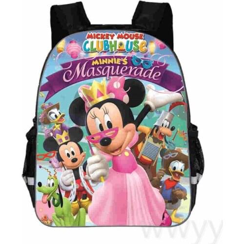 Disney Mickey Mouse Backpack 3D Printing Teenagers School Bags Children Schoolbag Kids Bookbag Girl Boy Mochilas