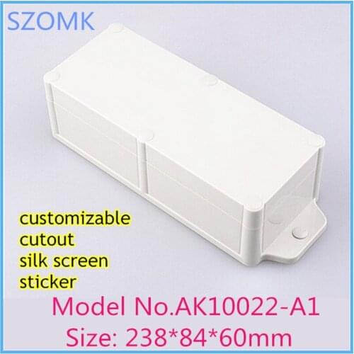 Szomk plastic housing waterproof enclosure box (4 pcs) 238*84*60mm plastic mounting box electronic diy new junction box housing