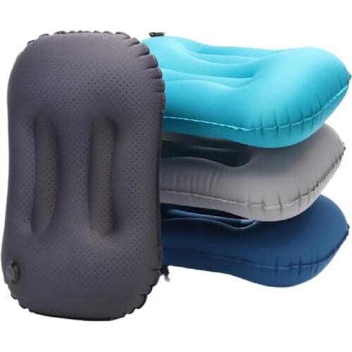Tpu Multiple Automatic Air Nozzles) Camping Supplies Travel Pillow Four-Color Inflatable Square Pillow