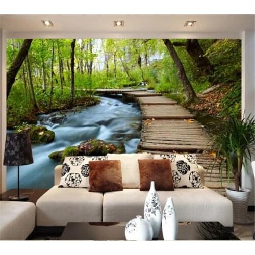 Wellyu Custom wallpaper 3d photo mural idyllic trail landscape TV background wall painting living room wallpaper papel de parede