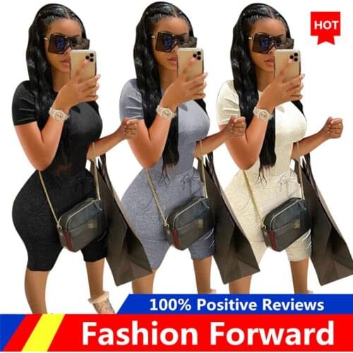 Womens Fashion Casual Solid Color Shorts Set