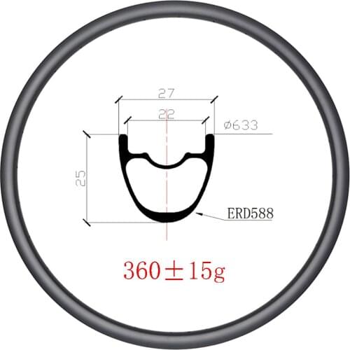 360g 29er MTB XC 27x25mm Hookless tubeless carbon rims 25mm deep 24H 28H 32H UD 3K 12K matte glossy mounatian bike 29in wheels
