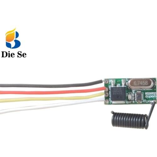 433MHz Wireless Remote Control Switch 5V 2A LED Receiver Module and Transmitter Remote Control RF Switch for Light Controller