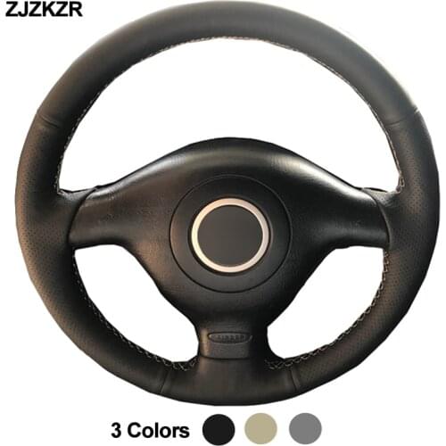 Car Auto Steering-Wheel Cover For Volkswagen VW Golf 4 1998-2004 Passat B5 1996-2005 Polo 1999-2002 Seat Leon 1999-2004 Volant