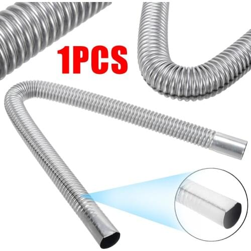 Car Heating & Fans 1pc 2.5*60cm Car D-iesel Air Heater Stainless Steel Exhaust Pipe High Temperature Resistance Gas Vent Hose