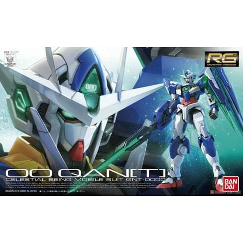 BANDAI GUNDAM RG21 GNT-0000 00QAN[T] Gundam model kids assembled Robot Anime action figure toys