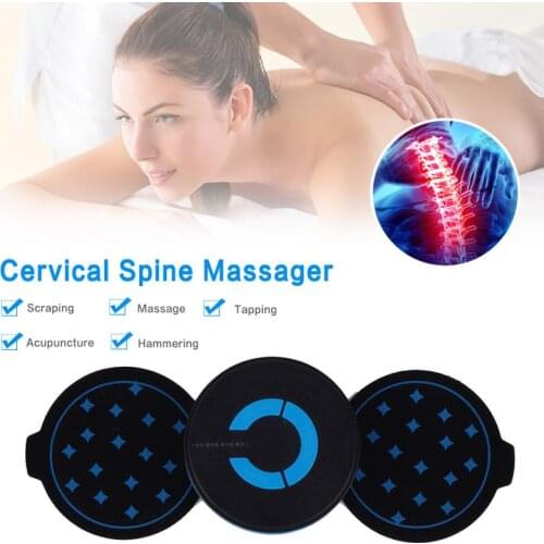 Electric Neck Massager Portable Mini Cervical Vertebra Treatment Shoulder Massager Pain Relief Home Travel Relax Health Care