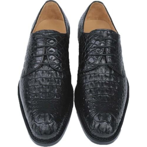 Eyugaoduannanxie crocodile Men dress shoes handmade leather sole high-end custom business men shoes male formal shoes