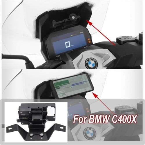 GPS Smart Phone C400X Navigation Mount Mounting Bracket Adapter Holder Universal mobile phone stand Motorcycle For BMW C400X