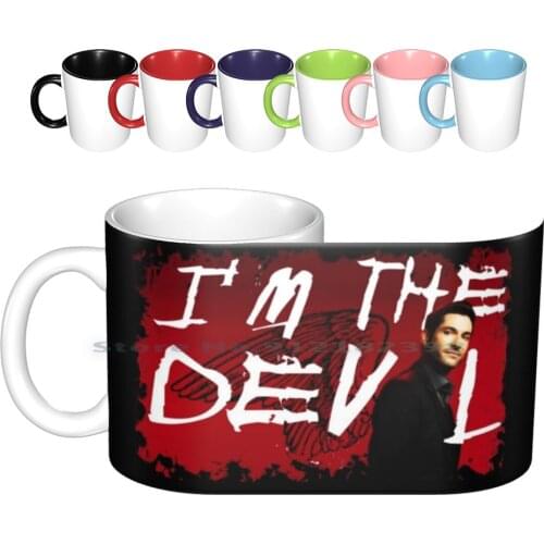 I'm The Devil-Lucifer Ceramic Mugs Coffee Cups Milk Tea Mug Lucifer Lucifer Tom Ellis Decker Decker Maze Espinosa Amenadiel Dan