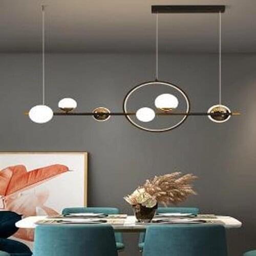 Creative LED Modern Chandelier For Living Room Dining Room Parlor Hanging Lighting Black Gold Chandelier Indoor Home Lighting