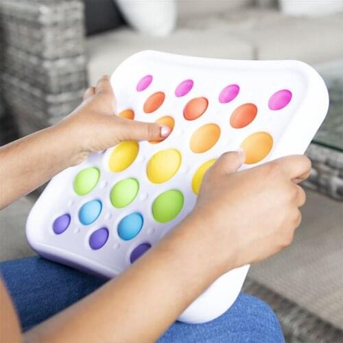 New 25cm Big Size Pop Its Fidget Toys Rainbow Push For Relieve Stress Family Gathering Hot Kids Stress Relief Family Games Gift