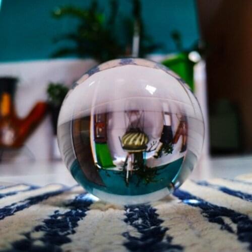 New 40 50 80 mm Clear Glass Crystal Ball Healing Magic Sphere Photography Props Lensball Room Home Decoration Gift Crafts