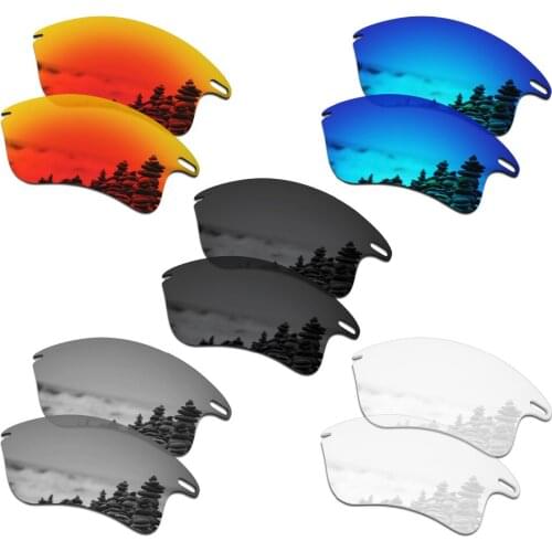 SmartVLT 5 Pairs Polarized Sunglasses Replacement Lenses for Oakley Fast Jacket XL - 5 Colors