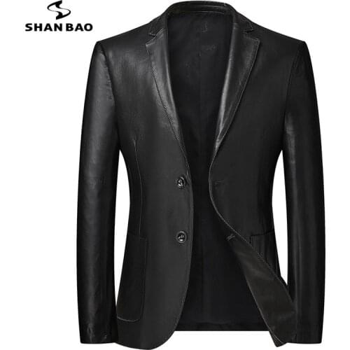 Мужские куртки из искусственной кожи SHAN BAO China At AliExpress