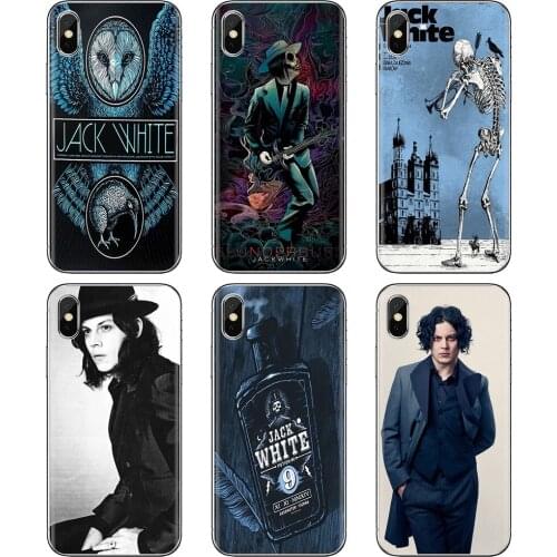 Silicone Shell Cover Stripes-Raconteurs-C-Jack-White-White For Xiaomi mi Redmi Note 3 4 4X 5 6 7 8 8t 9 9s 9t 10 pro lite