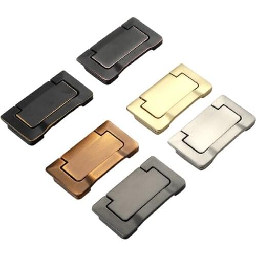 Hidden Handles Door Cabinet Cupboard Window Zinc Alloy Recessed Flush Pull Cover Handle Hotel Home Drawer Furniture Hardware