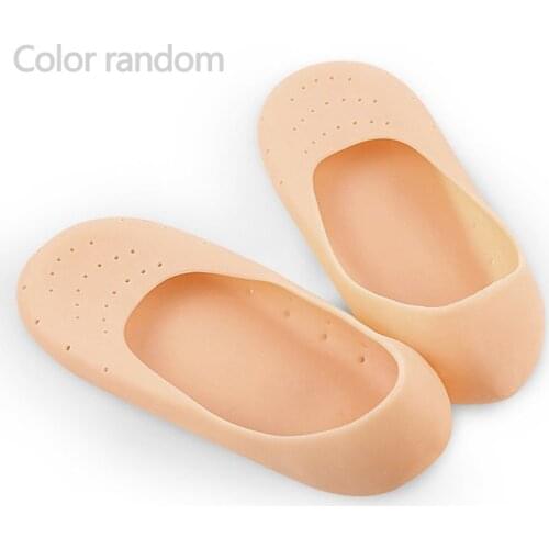 Random color Silicone boat socks Ms.stealth shallow silicone breathable leisure Gel socks fine silicone socks Foot Care Reusable