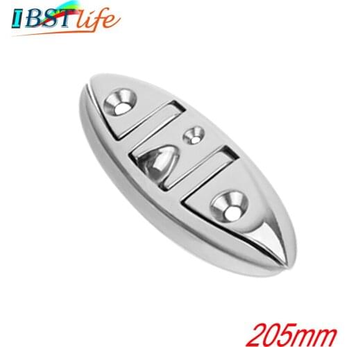 SS316 8inch Sailboats Flip Up Folding Pull Up Cleat Dock Deck Boat marine Kayak hardware Line Rope mooring Cleat accessories