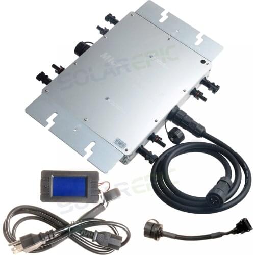 1200W Waterproof Grid Tie Inverter DC22-50V to AC120V or 220V MPPT Power Inverter Solar Inverter Pure Sine Wave Inverter IP65 CE