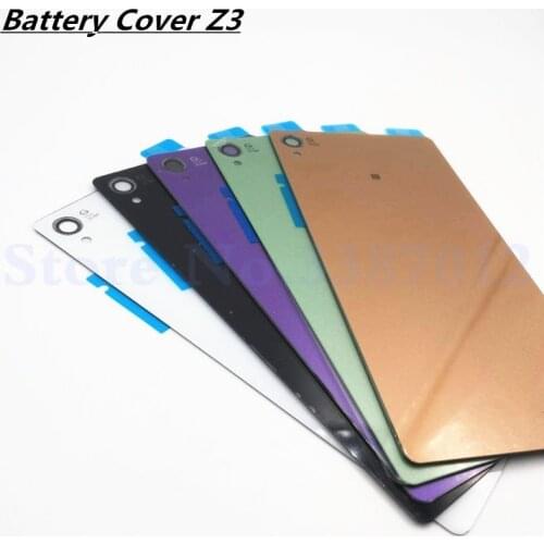 Back Battery Cover Case For Sony Xperia Z3 L55T D6603 D6643 D6653 Replacement Rear Door Housing With NFC