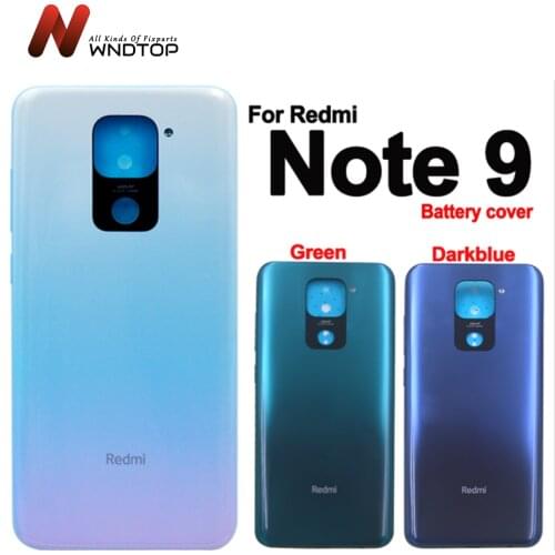 Original For Xiaomi Redmi Note 9 Battery Cover Back Glass Panel Rear Housing Case For Redmi Note 10x 4G Back battery Cover Door