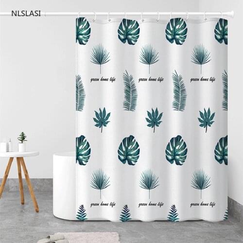 180x180cm Creative Bathroom Curtains Polyester Bath Waterproof Mildew Proof Home Decor Waterproof Shower Curtain Set with Hooks