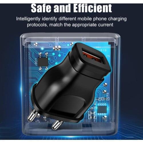 1pcs Mobile Phone Charger USB Single Port Direct Charging Smart USB Universal Travel Charging Plug For Most Smart Phones
