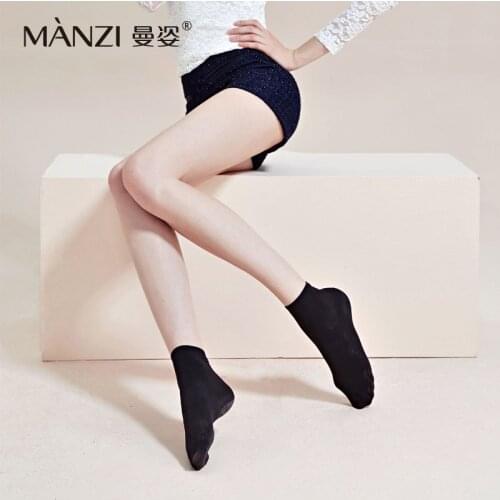MZ32011M MANZI womens 100D velvet short socks more soft and breathable fashion and practical 40pairs/Lot