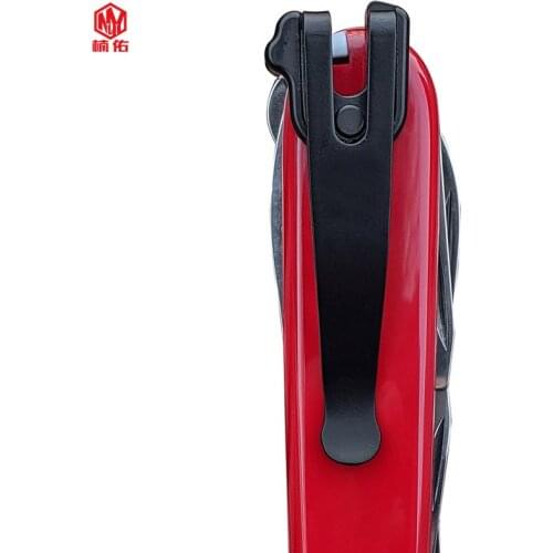 1PCS Stainless Steel Pocket Knife Holder 91mm Swiss Army Knife Back Holder Depth Multi-tool Button Back Waist Holder