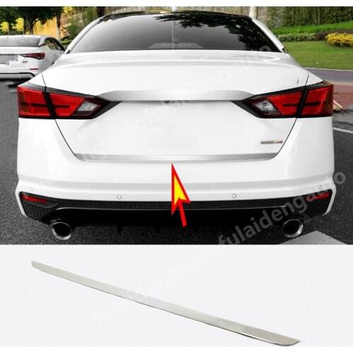 1pcs For Nissan Teana Altima 2019-2020 STAINLESS STEEL REAR TRUNK TAIL GATE DOOR LID COVER TRIM Car Accessories