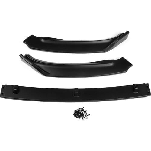 3PCS Car Front Bumper Lip Deflector Lips Diffuser Chin Body Kit Splitter Spoiler Protector Cover For VW For Passat B7 2012-2015