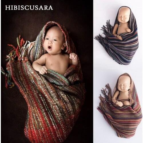 40*170 cm Baby Photography Wraper Bohemian Colorful Infant Pictures Clothes Swaddle Bebe Boys Girls Wrap Cloth Blanket Scarf