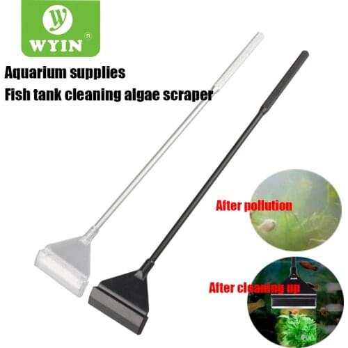 ZRDR Stainless Steel Aquarium Fish Tank Algae Scraper Blade Aquatic Water Live Plant Grass Cleaning Multi-Tool Cleaner Kit Set