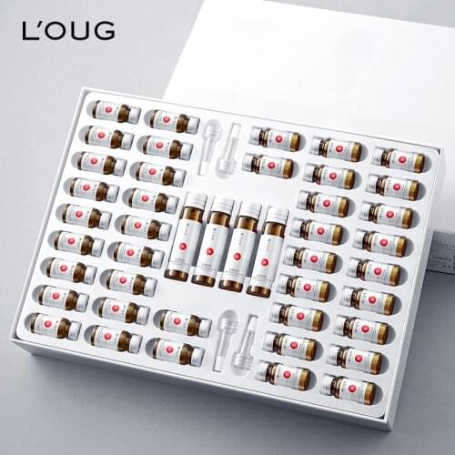 Anti Aging Face Serum Freeze-Dried Powder Set Skin Care Sheep Placenta Oligopeptide Essence Moisturizing Brighten Shrink Pores Q